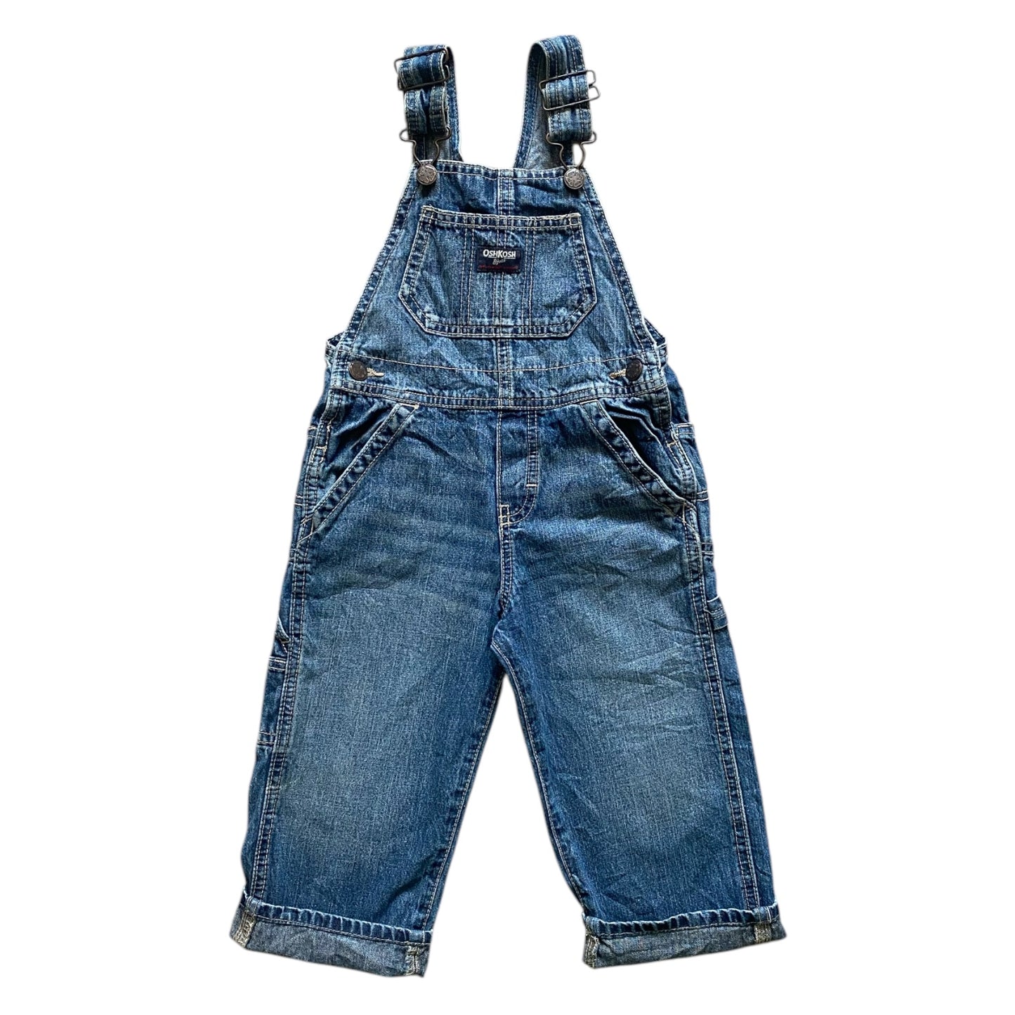 Oshkosh denim dungarees. Size 2T