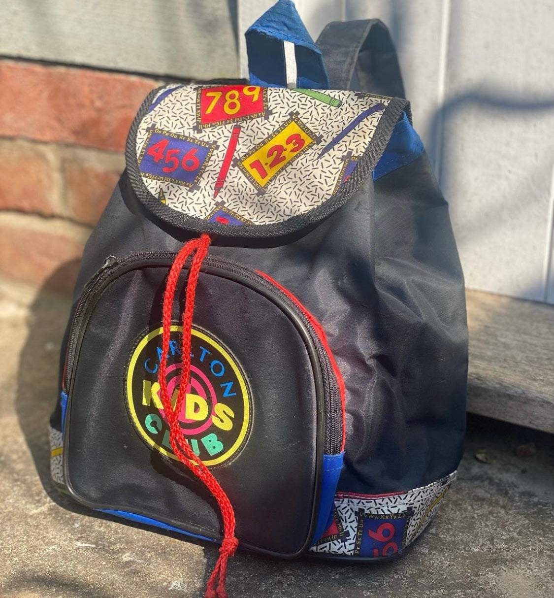 Kids club 80s vintage nylon rucksack