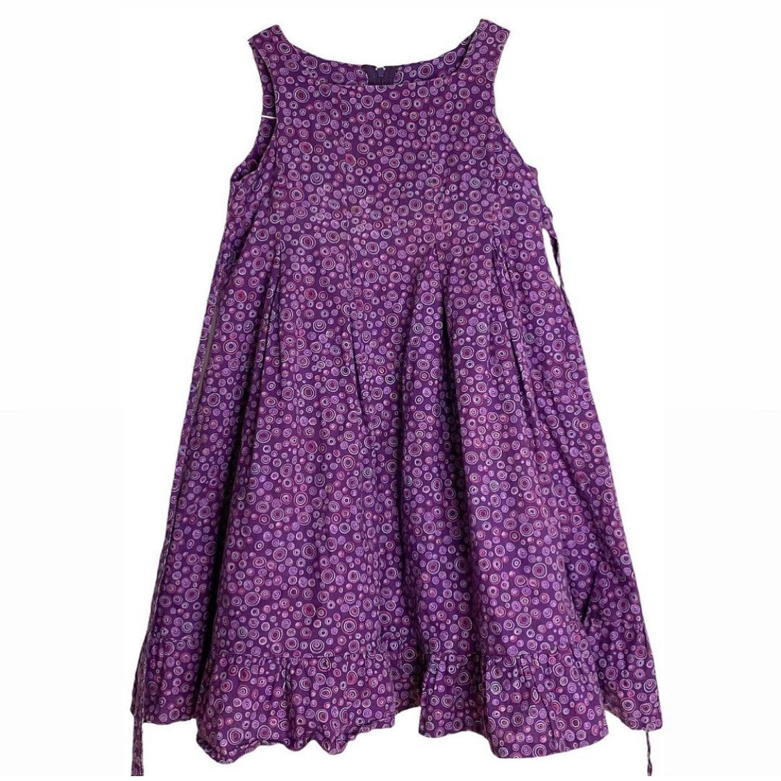 Purple spotted 90s vintage dress age 5-6 years