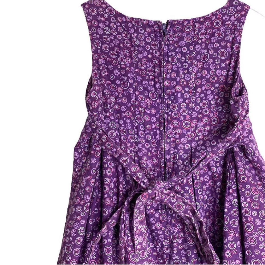 Purple spotted 90s vintage dress age 5-6 years